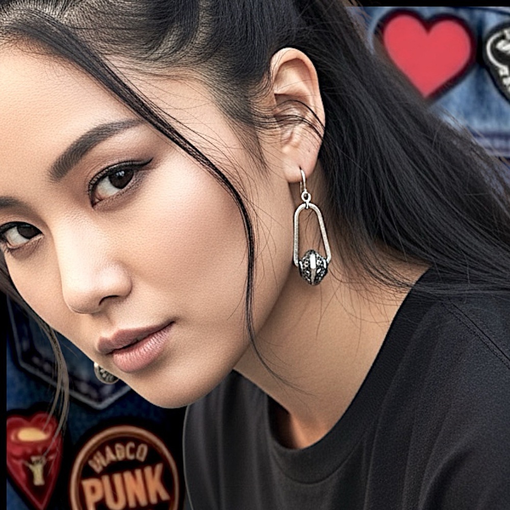 5 For $25💫Alternative Silver Beaded Earrings